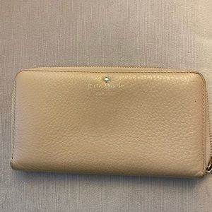 Kate Spade Nude Leather Wallet